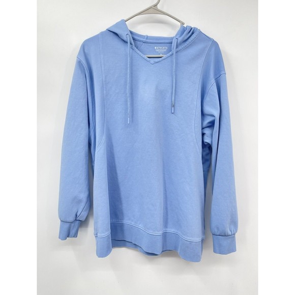 ATHLETA SUNDOWN HOODIE SWEATSHIRT Size M Swallowtail Blue - Picture 1 of 9